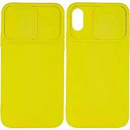 Чехол Epik Camshield Square Apple iPhone X, iPhone XS Yellow
