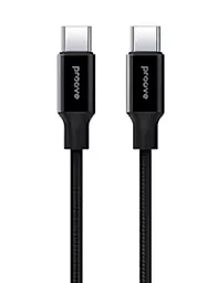 Кабель Proove Light Weft USB Type-C - Type-C 60w 3a 1м PD cable Black (CCLW60002201) - фото Кабель Proove Light Weft USB Type-C - Type-C 60w 3a 1м PD cable Black (CCLW60002201)