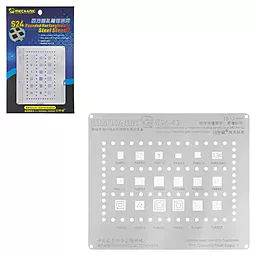 BGA трафарет (для реболлинга) Mechanic S24-42 PMIC Qualcomm power Supply 1 - фото BGA трафарет (для реболлинга) Mechanic S24-42 PMIC Qualcomm power Supply 1