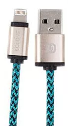 Кабель USB Solove Lightning to USB Cable Nylon Gold / Blue - миниатюра 2