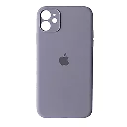 Чехол Silicone Case Full Camera для Apple IPhone 12  lavander grey