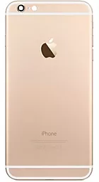 Задня кришка корпусу Apple iPhone 6 Plus зі склом камери Gold - фото Задня кришка корпусу Apple iPhone 6 Plus зі склом камери Gold