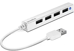 USB хаб (концентратор) Speedlink SNAPPY SLIM USB Hub, 4-Port, USB 2.0 White (SL-140000-WE)