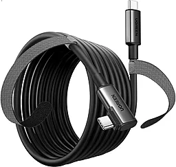 Мультимедийный кабель Ugreen US551 VR Link USB3.0 Type-C - Type-C 60w 3a 5м PD data cable Black (90629) - фото Мультимедийный кабель Ugreen US551 VR Link USB3.0 Type-C - Type-C 60w 3a 5м PD data cable Black (90629)