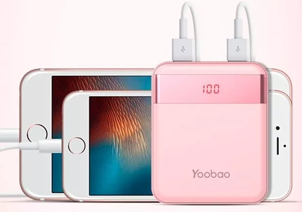 Повербанк Yoobao M4 Pro 10000 mAh Pink - фото 3