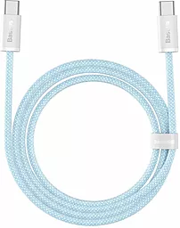 Кабель Baseus Dynamic USB Type-C - Type-C 100w 5a 2м PD cable Blue (CALD000303) - фото Кабель Baseus Dynamic USB Type-C - Type-C 100w 5a 2м PD cable Blue (CALD000303)