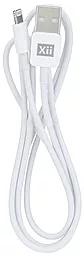 Кабель Remax MFI USB-A - Lightning 12w 2.4a 1м cable White (X001) - миниатюра 3 Кабель Remax MFI USB-A - Lightning 12w 2.4a 1м cable White (X001) - миниатюра 3