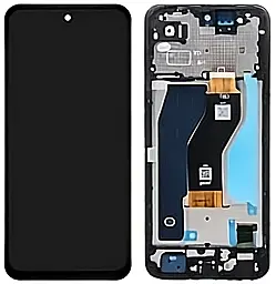 Дисплей Tecno Spark 40C (KM4k) з тачскріном і рамкою, Black
