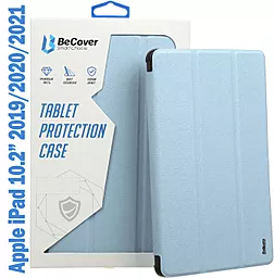 Чехол для планшета BeCover Tri Fold Soft TPU Siliconee для Apple iPad 10.2" 7 (2019), 8 (2020), 9 (2021) Light Blue (708515) - фото Чехол для планшета BeCover Tri Fold Soft TPU Siliconee для Apple iPad 10.2" 7 (2019), 8 (2020), 9 (2021) Light Blue (708515)
