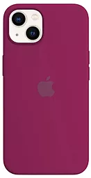 Чехол Silicone Case Full для Apple iPhone 14 Pomegranate