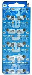 Батарейки Renata SR521W (379) 10шт