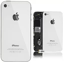 Задня кришка корпусу Apple iPhone 4 зі склом камери Original White