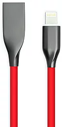 Кабель PowerPlant USB-A - Lightning 12w 2.4a 2м cable Red (CA911417) - фото Кабель PowerPlant USB-A - Lightning 12w 2.4a 2м cable Red (CA911417)