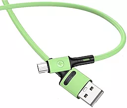 Кабель Usams U52 USB-A - micro USB 10w 1м cable Green (SJ435USB02) - фото Кабель Usams U52 USB-A - micro USB 10w 1м cable Green (SJ435USB02)