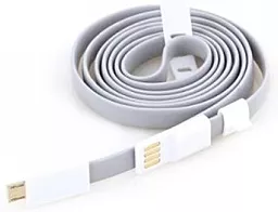 Кабель Auzer AC-M1 USB-A - micro USB 1м cable Grey - фото Кабель Auzer AC-M1 USB-A - micro USB 1м cable Grey