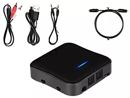 Блютуз-адаптер Vikefon BT-B19 Bluetooth 5.0 AptX HD Black - мініатюра 4 Блютуз-адаптер Vikefon BT-B19 Bluetooth 5.0 AptX HD Black - мініатюра 4