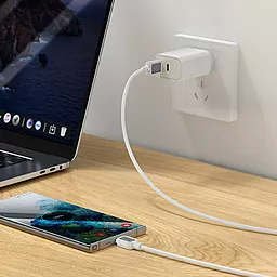 Кабель Hoco X108 Benefit USB-A - Type-C 15w 3a 1м cable White - миниатюра 4 Кабель Hoco X108 Benefit USB-A - Type-C 15w 3a 1м cable White - миниатюра 4