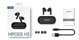 Навушники Tecno Hipods H3 Black (4895180768019) - мініатюра 6