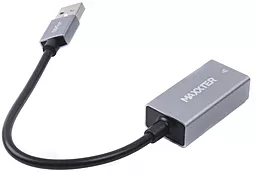 Кабель (шлейф) Maxxter USB to RJ45 Ethernet 100 Mbps Grey (NEA-U2-01)
