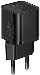 Мережевий зарядний пристрій Hoco N66 Ingenious 35w GaN PD USB-C fast charger black - фото Мережевий зарядний пристрій Hoco N66 Ingenious 35w GaN PD USB-C fast charger black