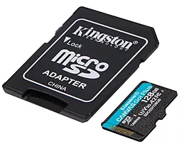 Карта пам'яті Kingston microSDXC 128GB Canvas Go Plus Class 10 UHS-I U3 V30 A2 + SD-адаптер (SDCG3/128GB) - мініатюра 4