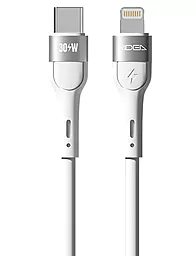 Кабель Ridea RC-XS51 X-Silicone USB Type-C - Lightning 30w 3a 1.2м PD сable White - фото Кабель Ridea RC-XS51 X-Silicone USB Type-C - Lightning 30w 3a 1.2м PD сable White