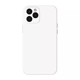 Чехол Baseus Jelly Liquid Silica Gel Apple iPhone 12 Pro Ivory white (WIAPIPH61P-YT02)