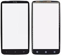 Корпусное стекло дисплея HTC One X S720e G23, One XL X325 Black