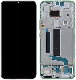 Дисплей Xiaomi Mi 10 Lite 5G, Mi 10 Lite Zoom, Mi 10 Youth 5G с тачскрином и рамкой, оригинал, Green