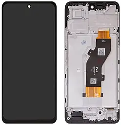Дисплей Infinix Hot 50 4G с тачскрином и рамкой, оригинал, Black - фото Дисплей Infinix Hot 50 4G с тачскрином и рамкой, оригинал, Black