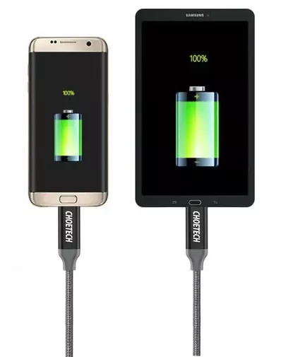 Кабель Choetech USB3.0  - Type-C 12w 2.4a 1м 5gbps cable Black (AC0007) - фото 5