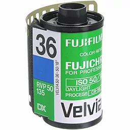 Профессиональная фотопленка Fujifilm Fujichrome Velvia 50 Professional 35/36EXP 1шт - миниатюра 2