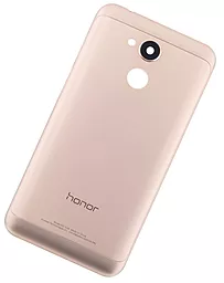 Задняя крышка корпуса Huawei Honor 6A (DLI-TL20 / DLI-AL10) со стеклом камеры Original Pink-gold - миниатюра 2