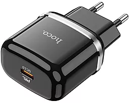 Сетевое зарядное устройство Hoco N24 20w PD USB-C fast charger black