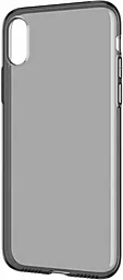 Чехол Baseus Simplicity Apple iPhone XS Max Transparent Black (ARAPIPH65-B01)