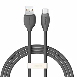 USB Кабель Baseus Jelly Liquid Silica Gel Fast Charging Data 100w 5a 1.2m USB Type-C cable  black (CAGD010001)