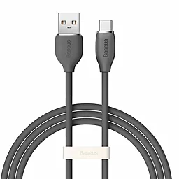 Кабель Baseus Jelly Liquid Silica Gel Fast Charging Data USB-A - Type-C 100w 5a 1.2м cable Black (CAGD010001) - фото Кабель Baseus Jelly Liquid Silica Gel Fast Charging Data USB-A - Type-C 100w 5a 1.2м cable Black (CAGD010001)