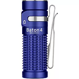 Ліхтарик акумуляторний Olight Baton 4 Regal blue - мініатюра 3 Ліхтарик акумуляторний Olight Baton 4 Regal blue - мініатюра 3