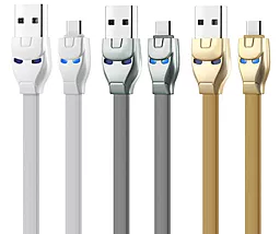 Кабель Hoco U14 Steel man USB-A - Type-C 12w 2.4a 1.2м cable Gold - мініатюра 5 Кабель Hoco U14 Steel man USB-A - Type-C 12w 2.4a 1.2м cable Gold - мініатюра 5
