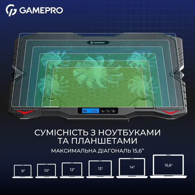 Подставка для ноутбука Gamepro CP560 Black - фото 7