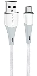 Кабель Borofone BX60 Superior USB-A - micro USB 12w 2.4a 1м cable White - фото Кабель Borofone BX60 Superior USB-A - micro USB 12w 2.4a 1м cable White