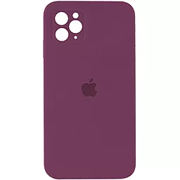{"ru": "Чехол", "uk": "Чохол"} Silicone Case Full Camera Square для Apple iPhone 11 Pro Max Maroon
