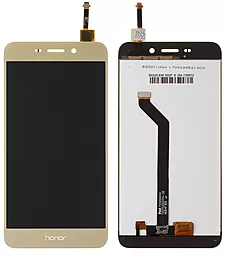 Дисплей Huawei Honor 6C Pro, Honor V9 Play (шлейф прямой) (JMM-AL00, JMM-AL10, JMM-TL00, JMM-TL10, JMM-L22) с тачскрином, оригинал, Gold