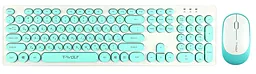 Комплект (клавиатура+мышка) TWolf TF770 Blue - фото Комплект (клавиатура+мышка) TWolf TF770 Blue