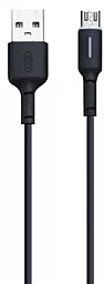 Кабель XO NB112 Fast USB-A - micro USB 15w 3a 1м cable Black - фото Кабель XO NB112 Fast USB-A - micro USB 15w 3a 1м cable Black