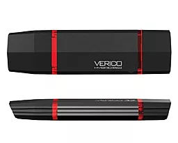 Флешка Verico 16Gb Hybrid Mingle (VP52-16GDV1G) Black - фото Флешка Verico 16Gb Hybrid Mingle (VP52-16GDV1G) Black