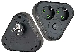 Сетевой фильтр (удлинитель) Voltronic F201-Black 2500w 10а 2 розетки с выключателем чёрный - фото Сетевой фильтр (удлинитель) Voltronic F201-Black 2500w 10а 2 розетки с выключателем чёрный