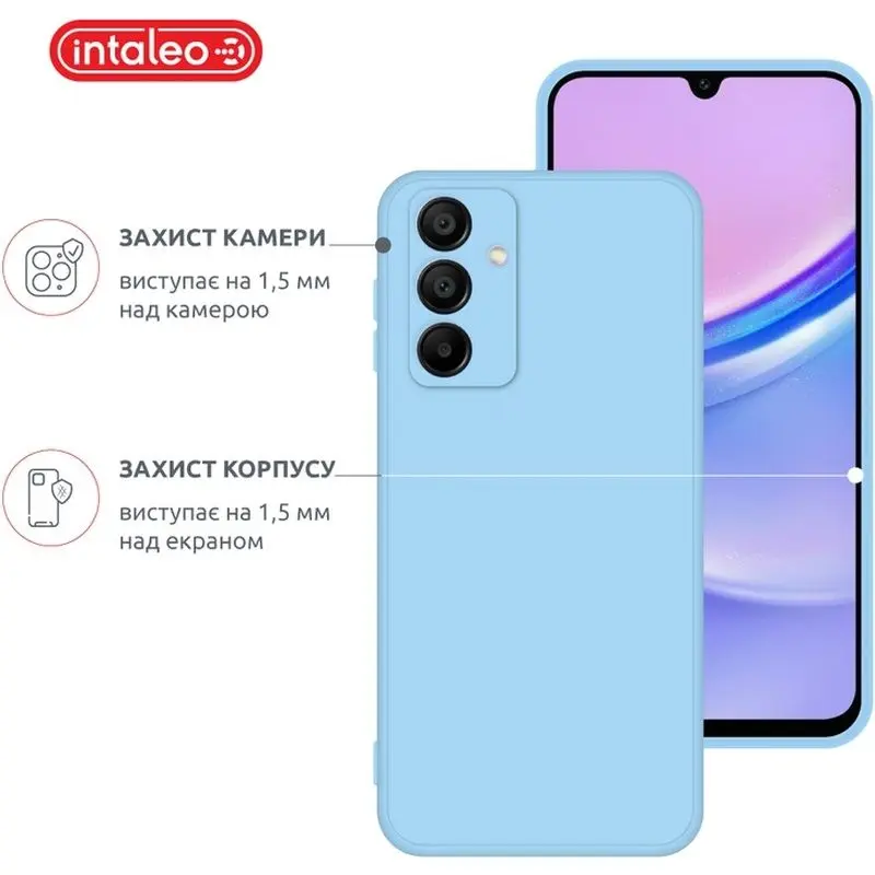Чехол Intaleo (SoftShell) для Samsung Galaxy A16 Light Blue - фото 3
