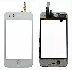 Сенсор (тачскрін) Apple iPhone 3G з рамкою, White - фото Сенсор (тачскрін) Apple iPhone 3G з рамкою, White