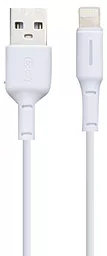 Кабель XO NB112 USB-A - Lightning 12w 3a 1м cable White - фото Кабель XO NB112 USB-A - Lightning 12w 3a 1м cable White